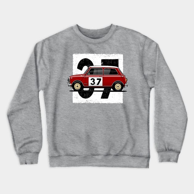 My drawing of the first utility vehicle to win the Monte Carlo Rally Crewneck Sweatshirt by jaagdesign